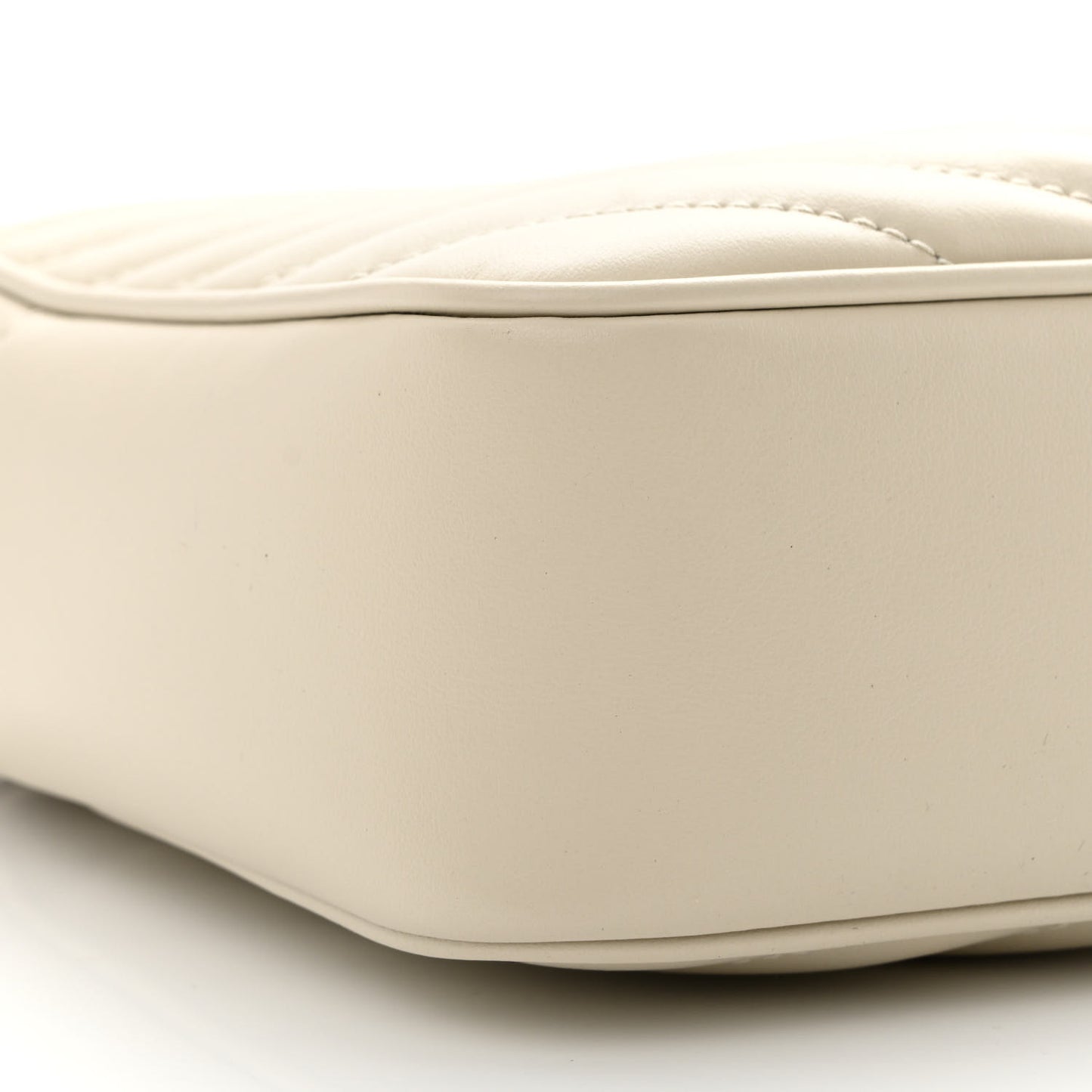 Calfskin Matelasse Monogram Lou Camera Bag Crema Soft