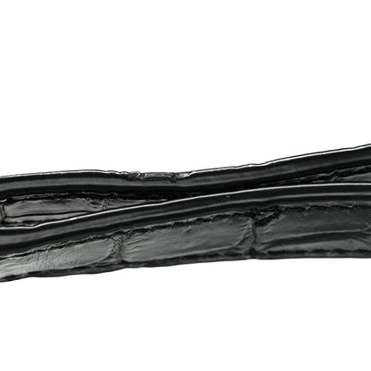 Saint Laurent Calfskin Crocodile Embossed Baby Sac De Jour Black 11 of 11