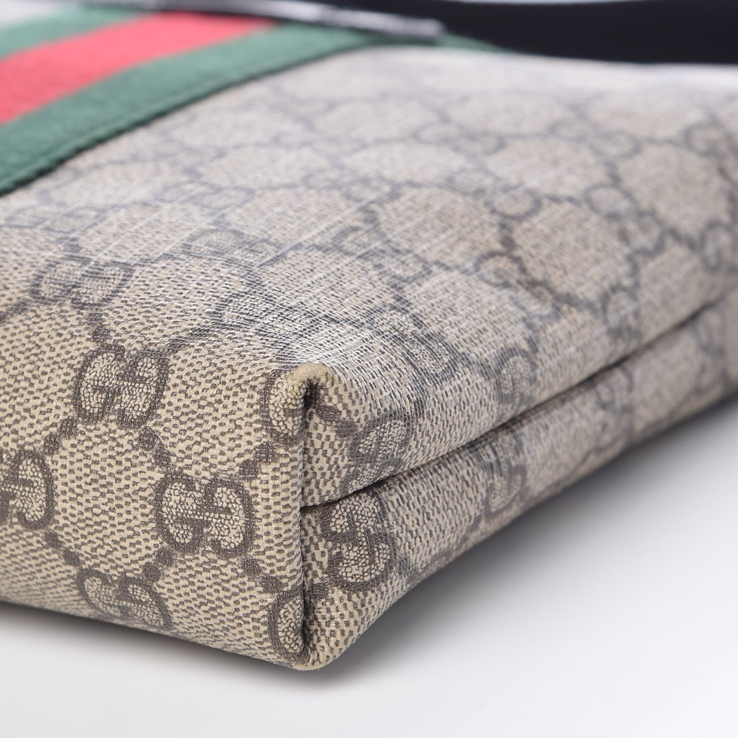 Gucci GG Supreme Monogram Web Messenger Bag Black 9 of 9