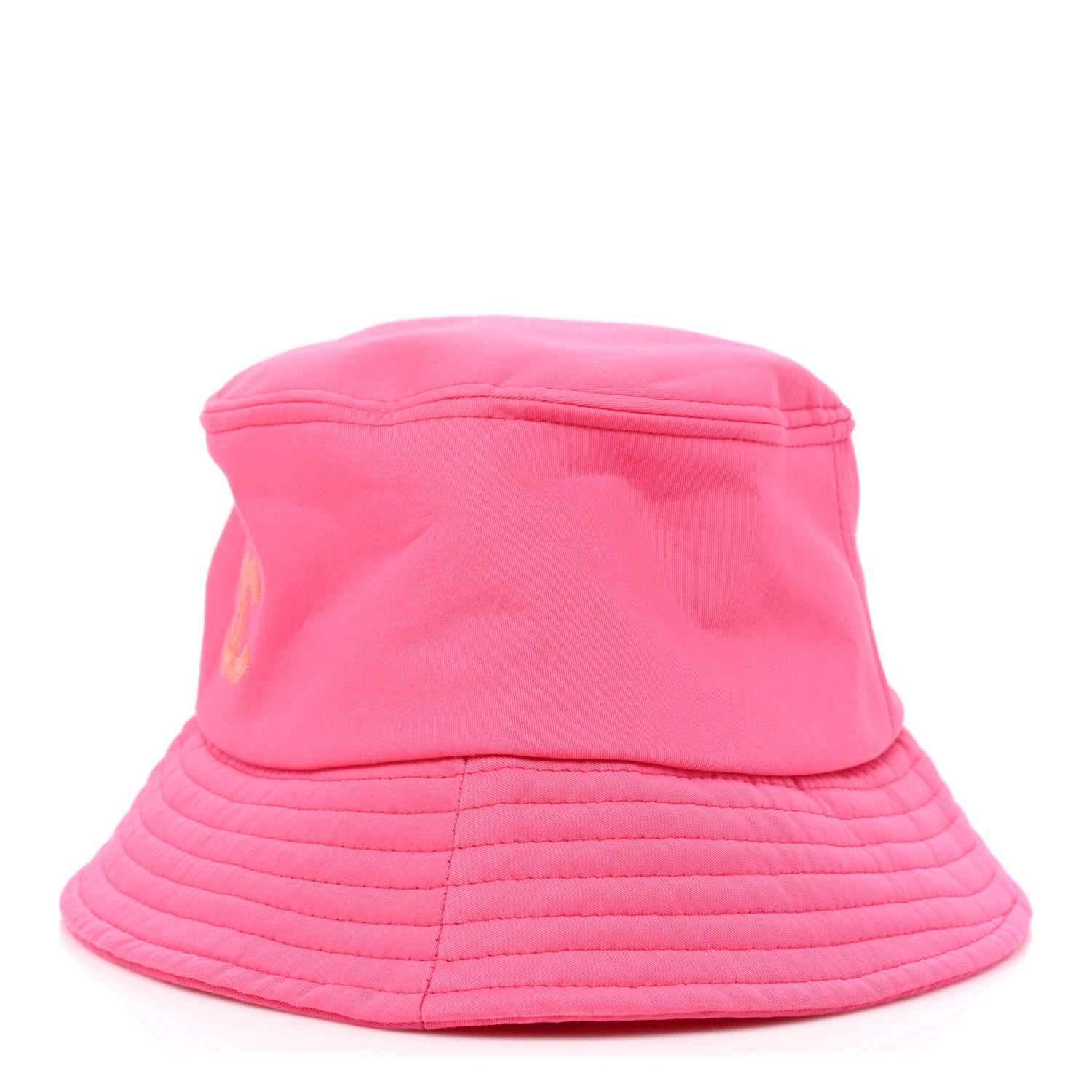 Chanel Canvas CC Bucket Hat S Fuchsia Orange 6 of 13