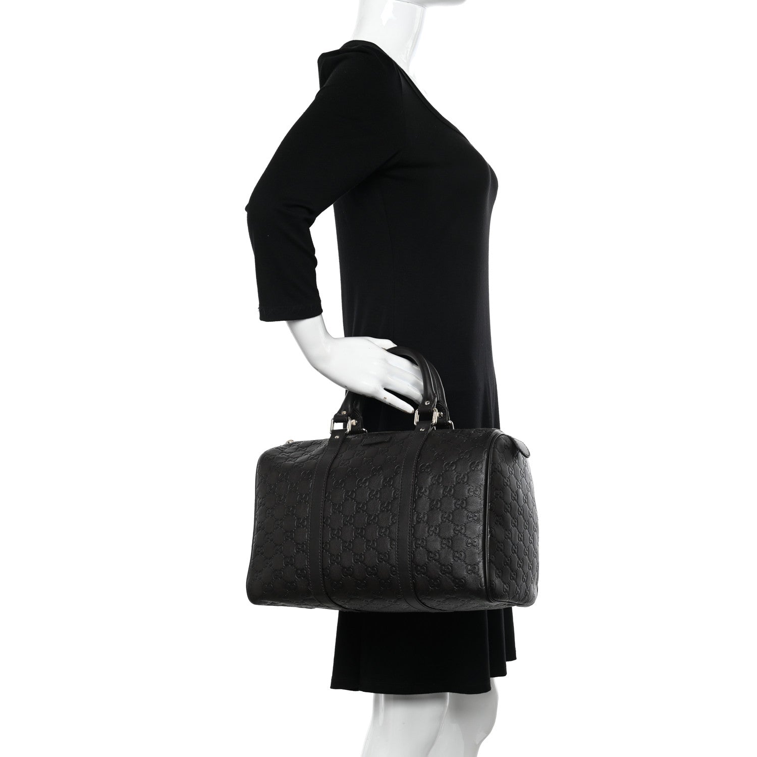 Gucci Guccissima Medium Joy Boston Black 2 of 11