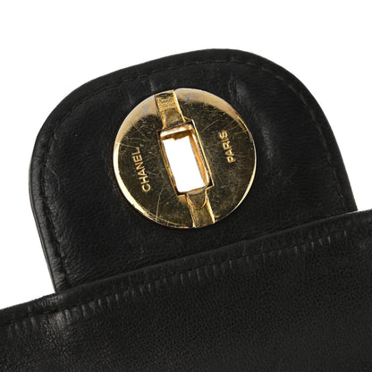 Chanel Lambskin Quilted Medium Double Flap Bijoux Chain Black 12 of 12