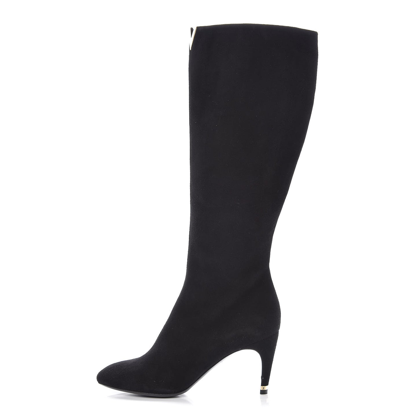 Suede High Boots 36.5 Black
