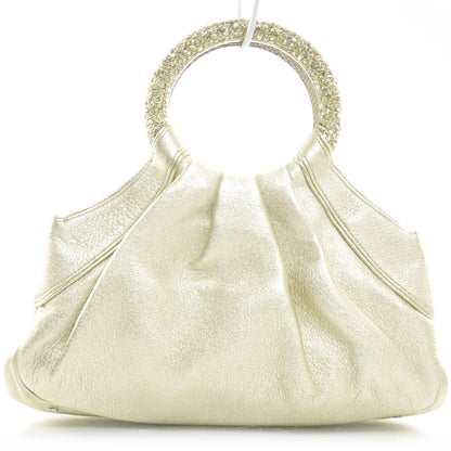 Judith Leiber Leather Austrian Crystal Blaze Dragee Evening Bag 1 of 8