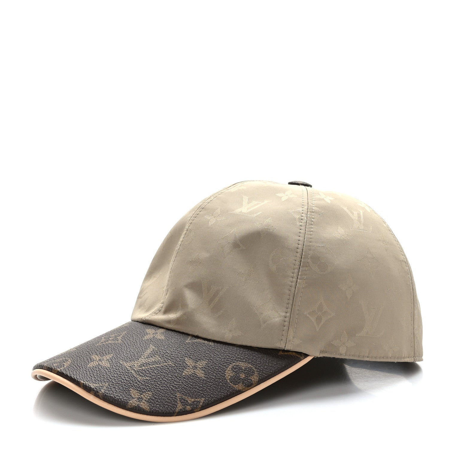Louis Vuitton Polyester Silk Monogram LV Get Ready Cap L Beige 1 of 7
