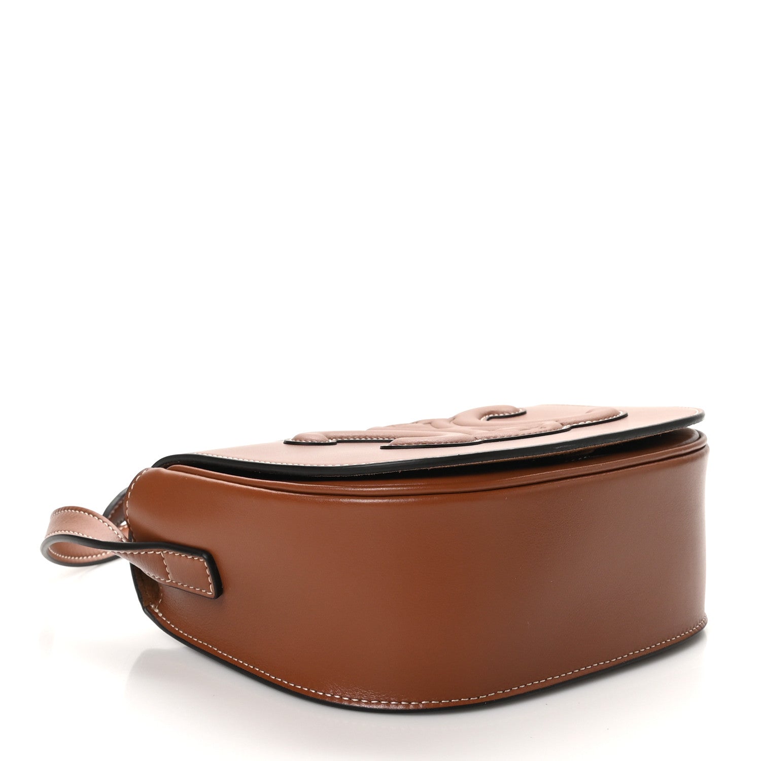 Celine Smooth Calfskin Cuir Triomphe Folco Crossbody Bag Tan 4 of 10