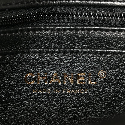 Chanel Lambskin Chevron Quilted Mini Rectangular Flap Black 6 of 12