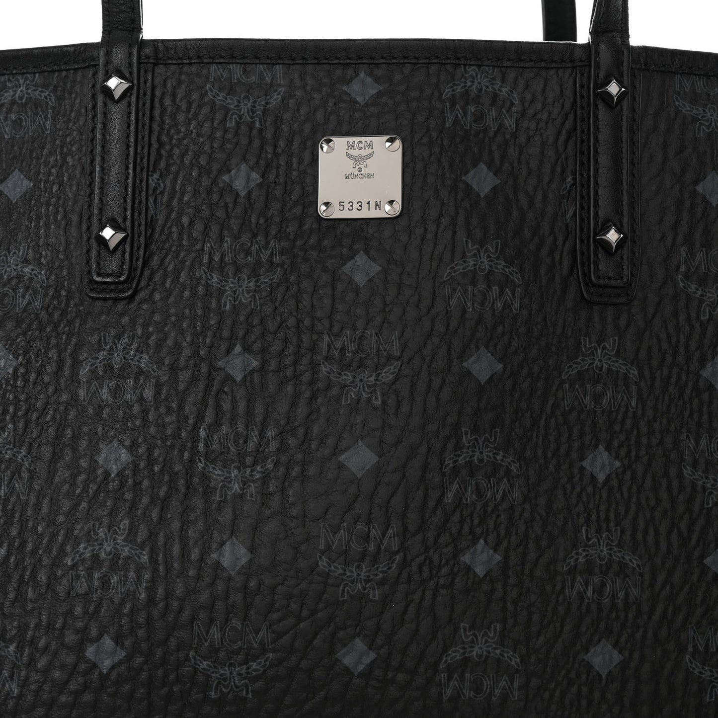 Visetos Medium Liz Reversible Shopper Tote Black