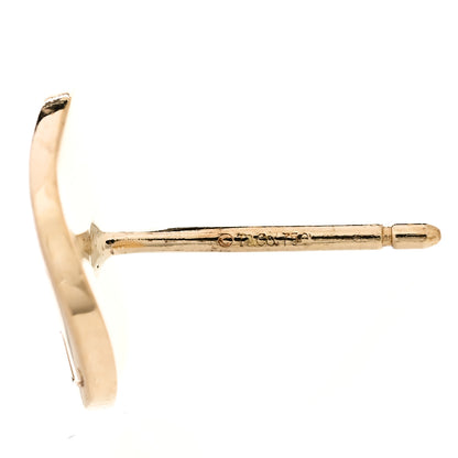 Tiffany 18K Yellow Gold Notes Round Stud Earrings 4 of 4