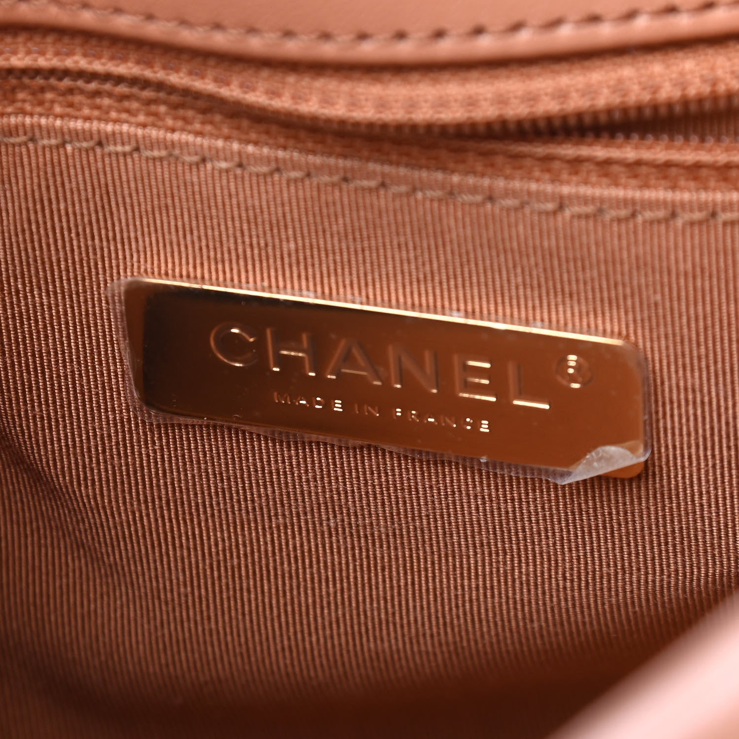 Chanel Lambskin Quilted Large Chanel 19 Flap Brown 6 of 9