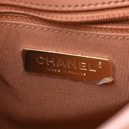 Chanel Lambskin Quilted Large Chanel 19 Flap Brown 6 of 9