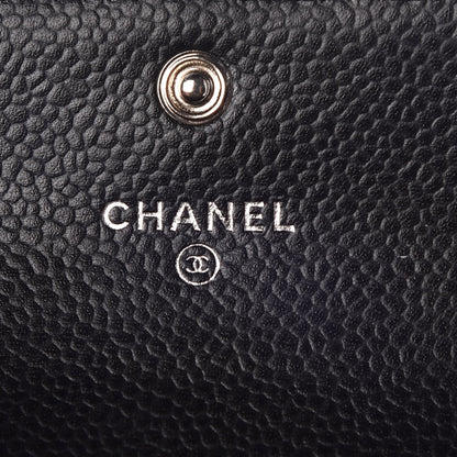 Chanel Caviar Quilted Flap Card Holder Black 5 of 7