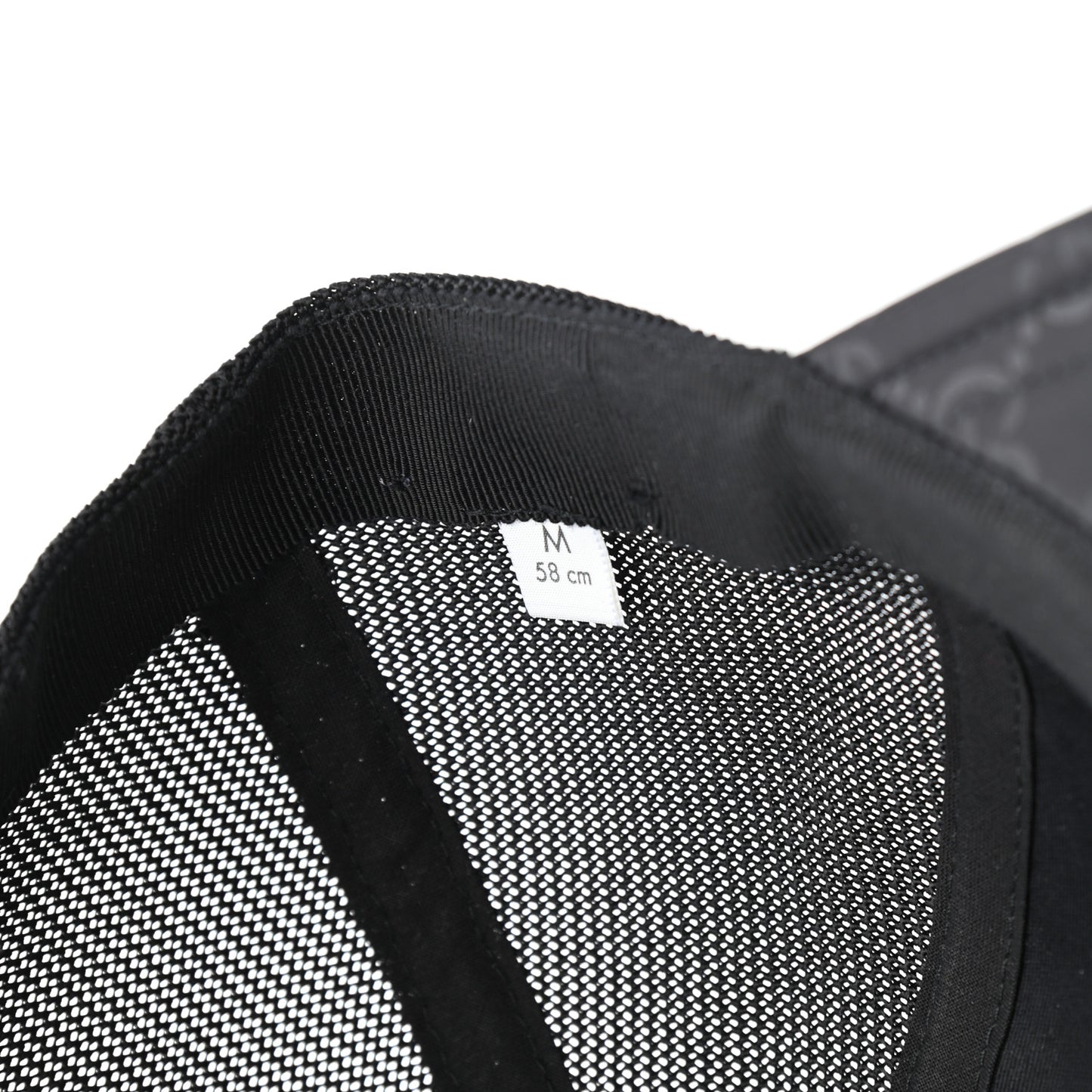 Nylon Monogram Baseball Hat M Black