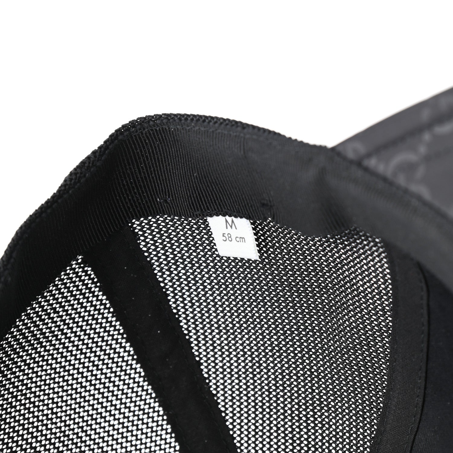 Gucci Nylon Monogram Baseball Hat M Black 9 of 10