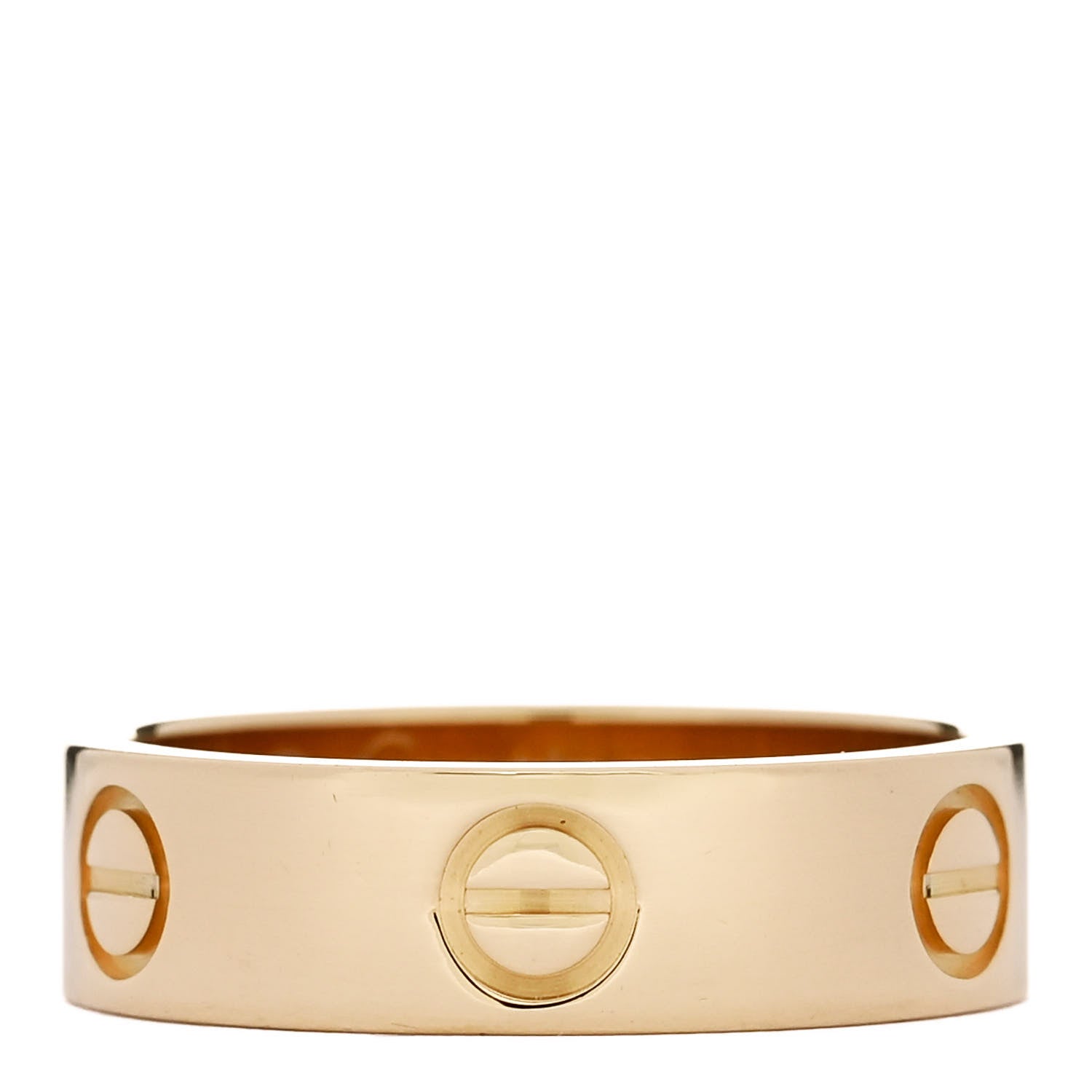 Cartier 18K Yellow Gold 5.5mm LOVE Ring 55 7.25 1 of 5