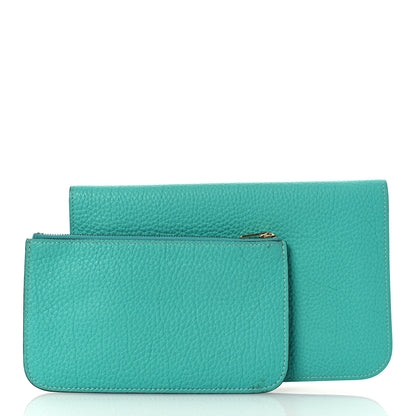 Hermes Togo Dogon Duo Wallet Lagon 2 of 11
