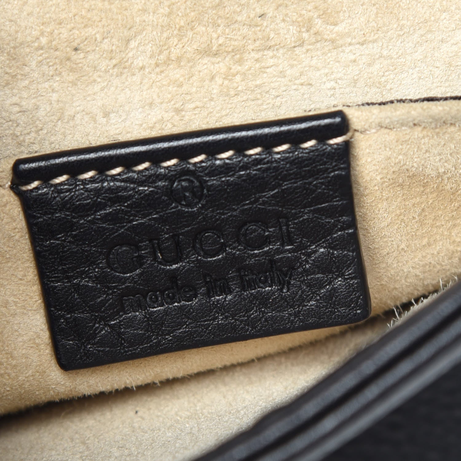 Gucci Pebbled Calfskin Small 1973 Chain Shoulder Bag Black 7 of 11