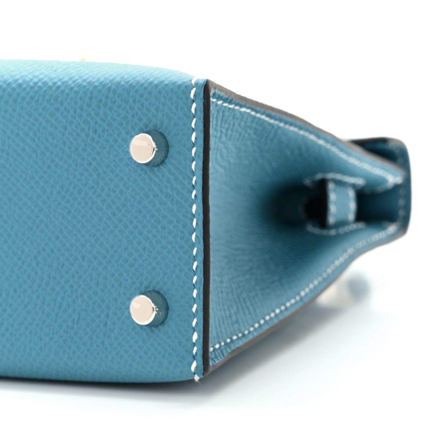 Hermes Epsom Mini Kelly Sellier 20 New Blue Jean 9 of 9