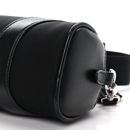Prada Nylon Soft Calfskin Bowling Crossbody Bag Black 9 of 9