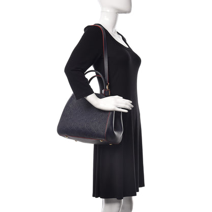 Louis Vuitton Empreinte Montaigne MM Marine Rouge 2 of 9