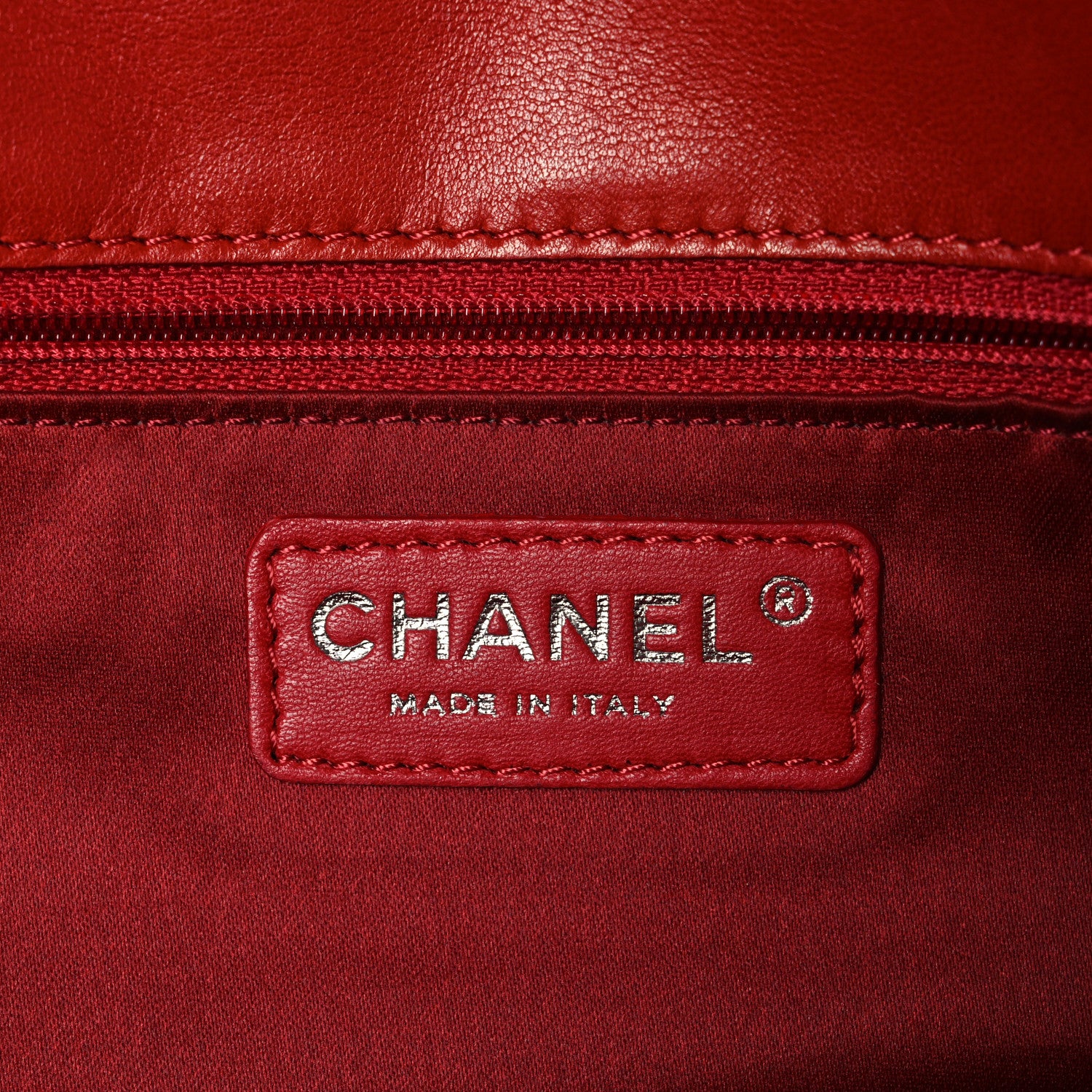 Chanel Lambskin Quilted Chanel 3 Accordion Flap Bag Red 6 of 10