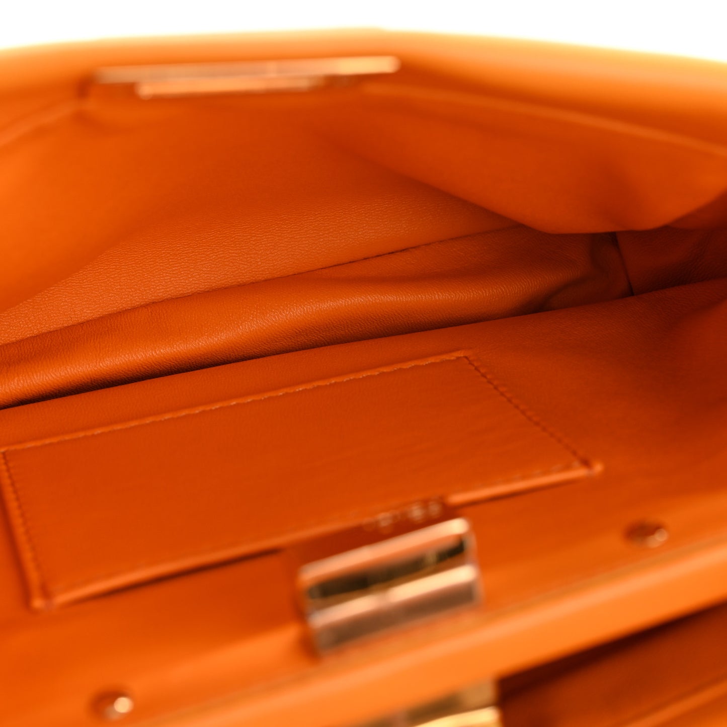 Nappa Mini Peekaboo Iconic Satchel Clementine
