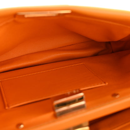 Fendi Nappa Mini Peekaboo Iconic Satchel Clementine 5 of 14
