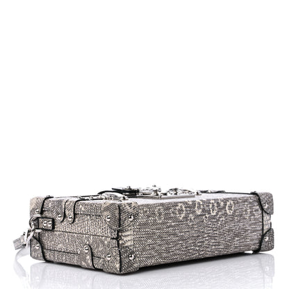 Louis Vuitton Lizard Petite Malle Silver 4 of 8