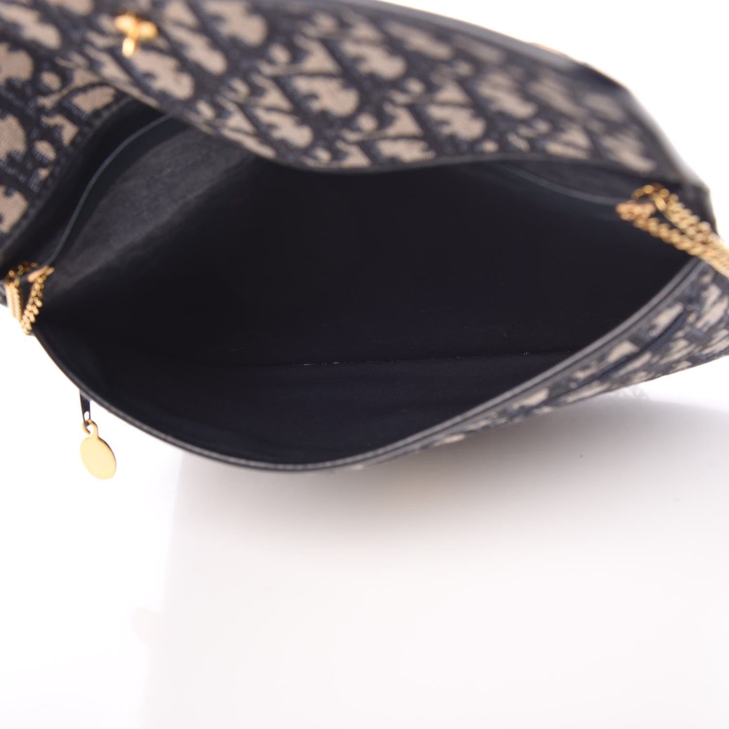 Christian Dior Monogram Convertible Clutch Navy Blue 6 of 9