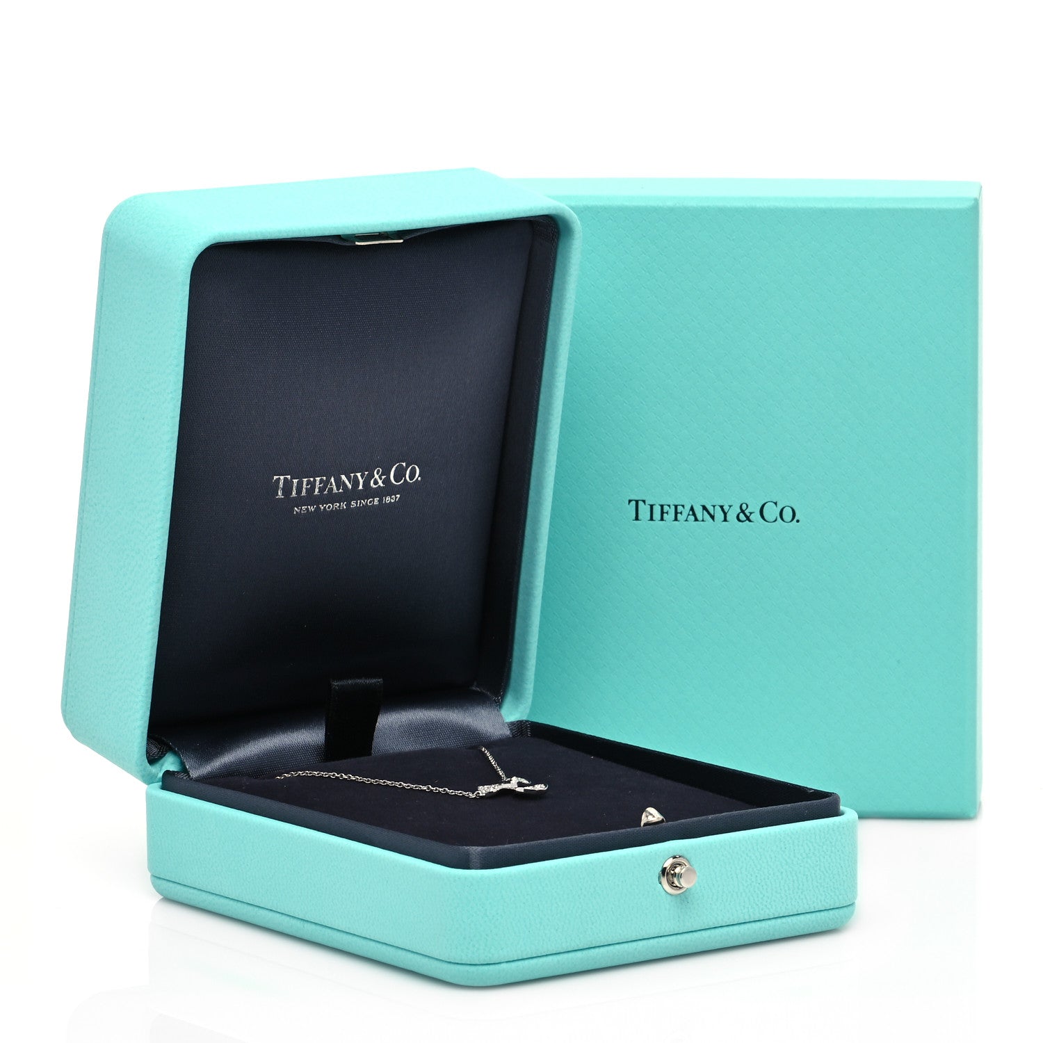 Tiffany Platinum Diamond Paper Flowers Pave Pendant Necklace 6 of 6