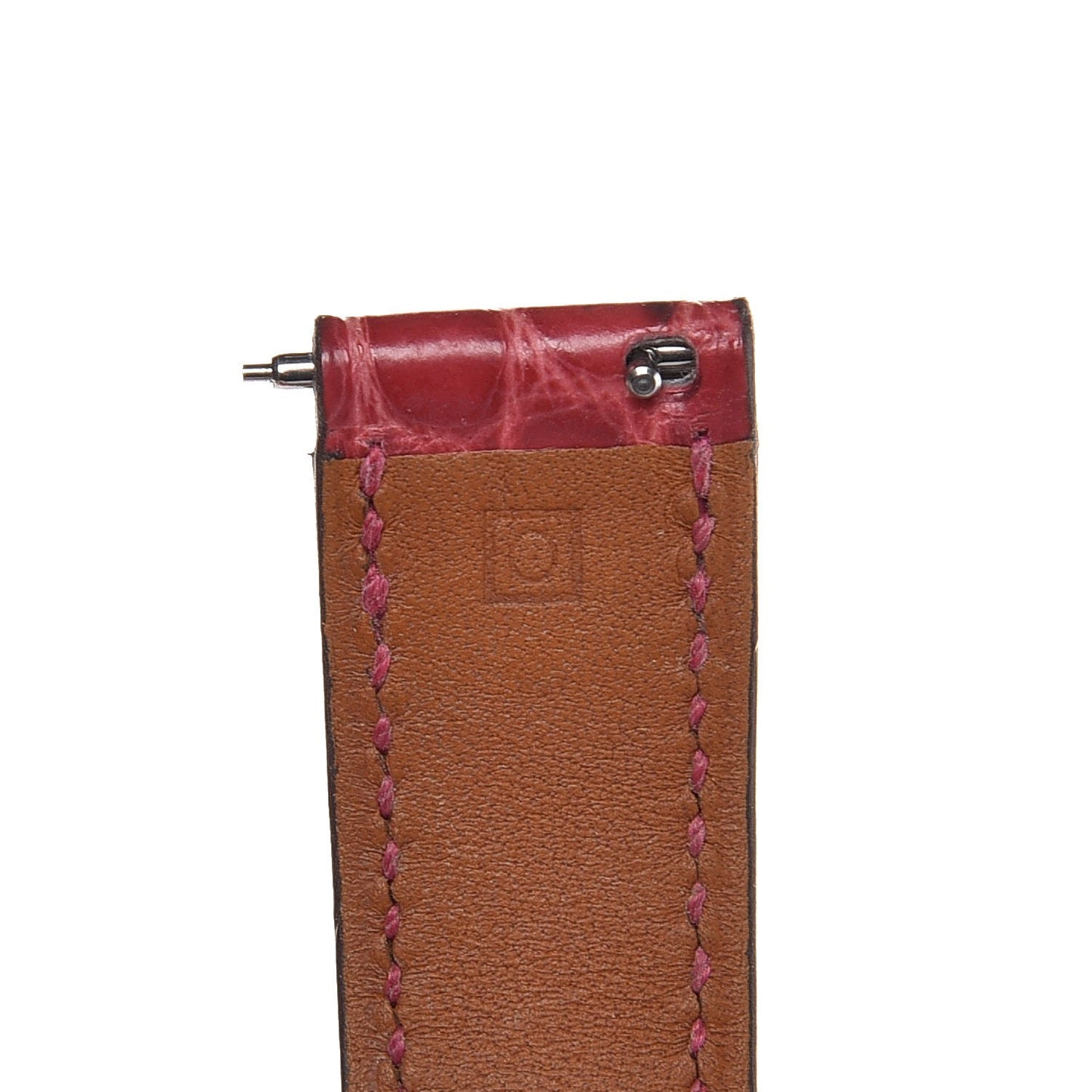 Alligator Watch Strap Pink
