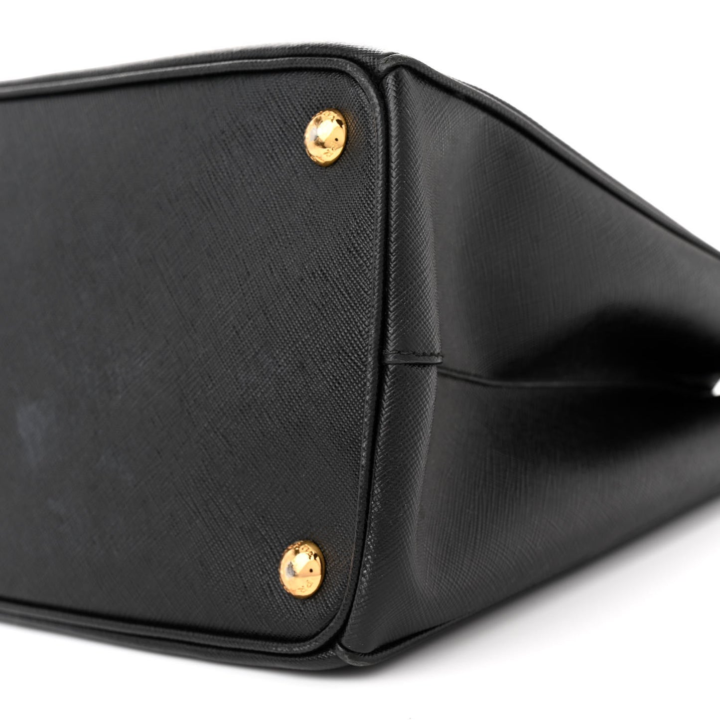 Saffiano Medium Galleria Double Zip Tote Black