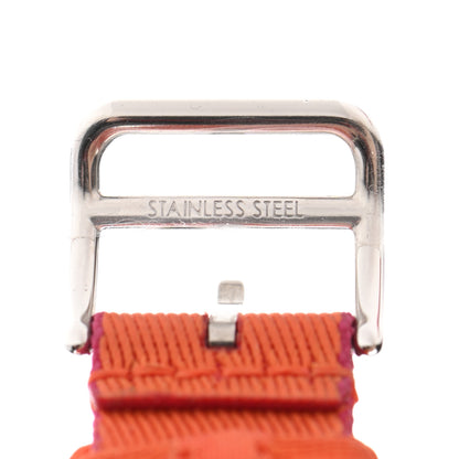 Hermes Nylon Weave Apple Watch Single Tour Band 40mm Orange Rose Mexico 4 of 4