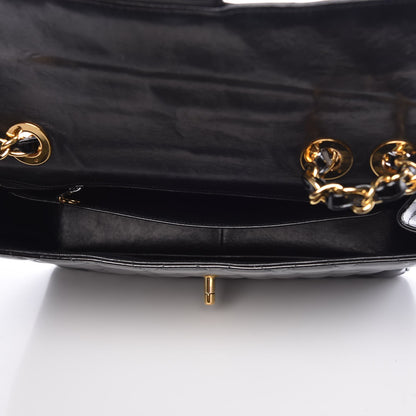 Chanel Patent Quilted Jumbo Single Flap Black 5 of 11