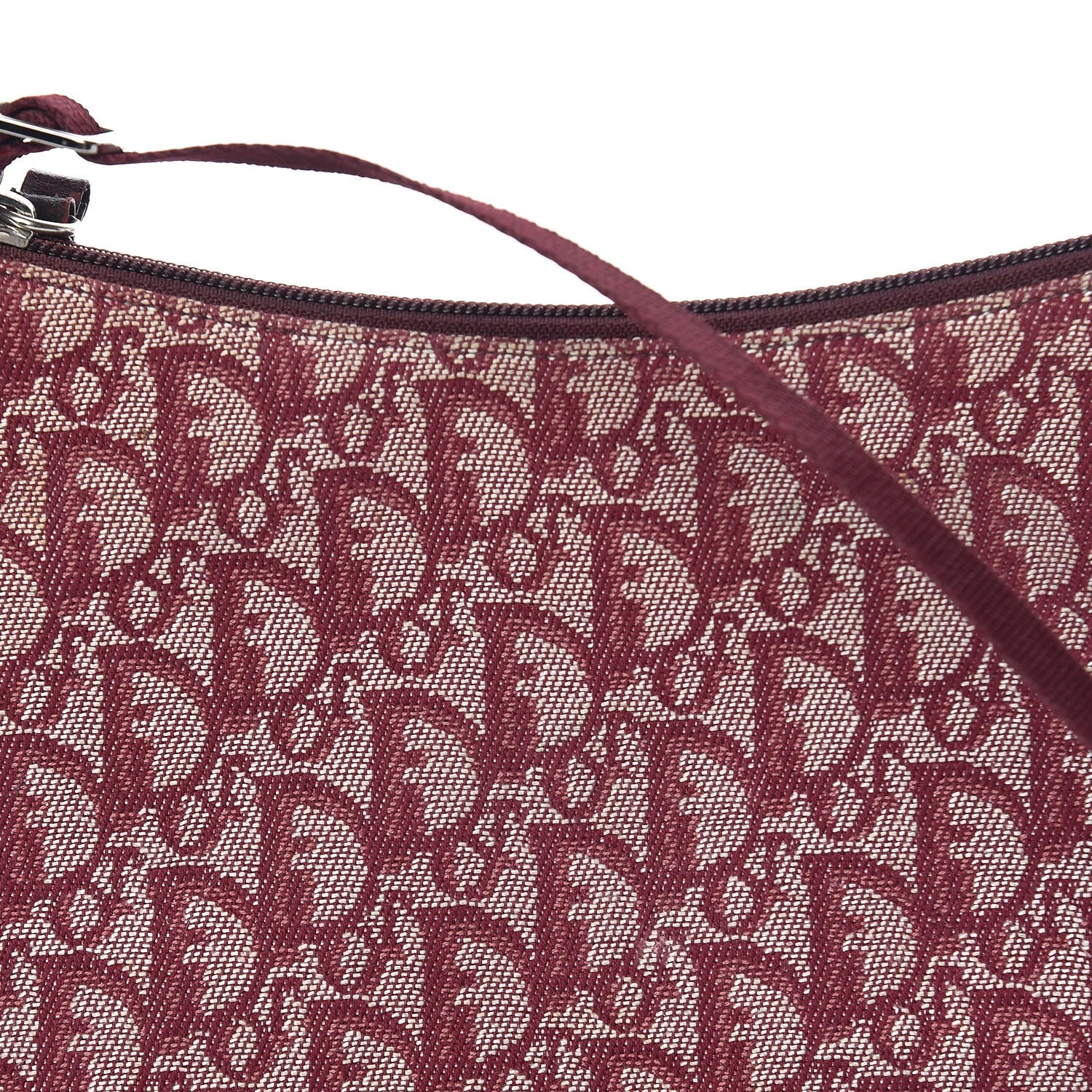 Christian Dior Monogram Shoulder Bag Pochette Burgundy 11 of 11
