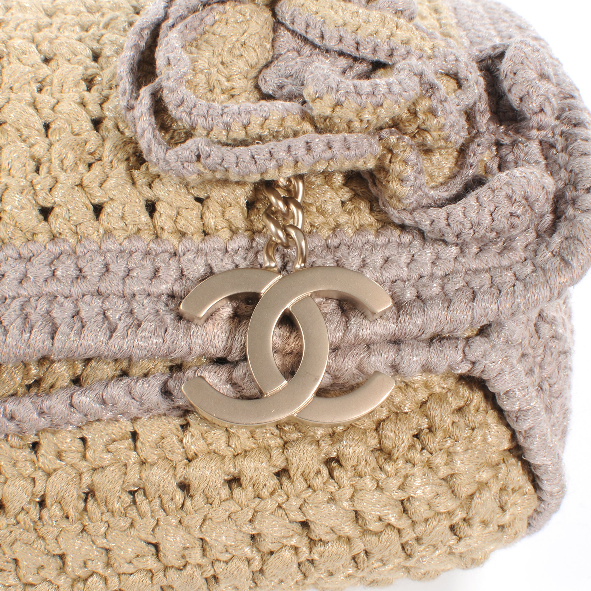 Chanel Crochet Camellia CC Flap 5 of 8