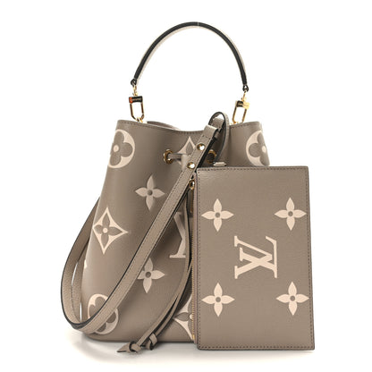 Louis Vuitton Empreinte Monogram Giant Neonoe MM Tourterelle Creme 3 of 11