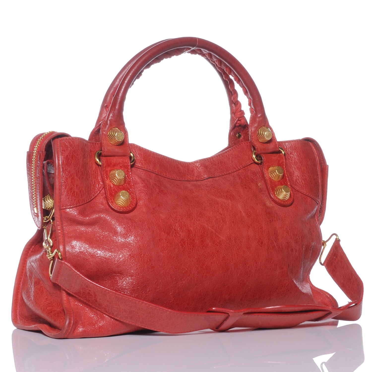 Balenciaga Chevre Giant 21 Gold Hardware City Rouge Vermillon 3 of 7
