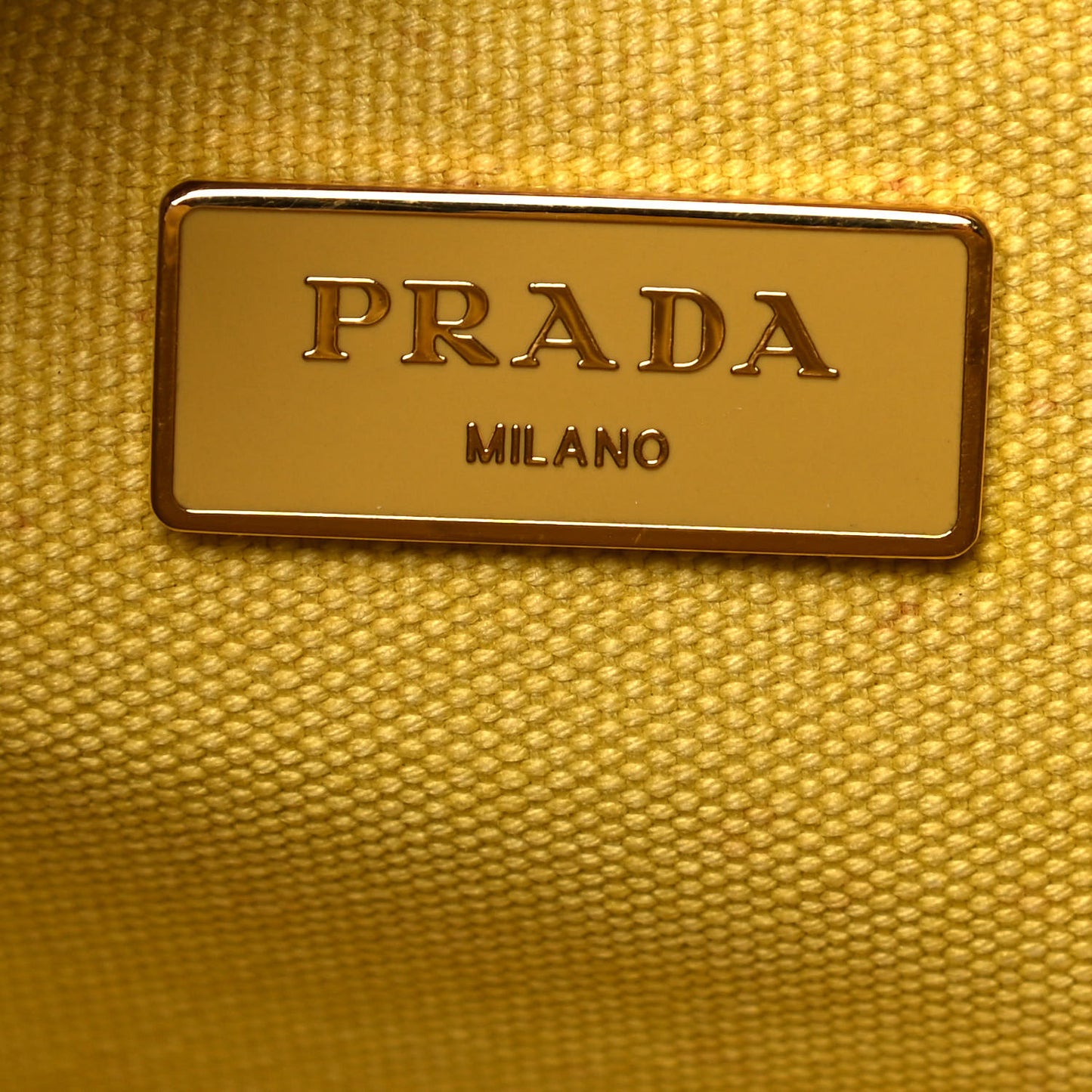 Canvas Canapa Small Logo Tote Yellow