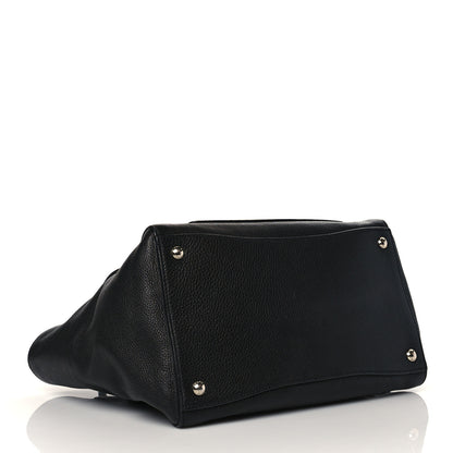 Prada Glace Calf Twin Pocket Tote Black 7 of 26