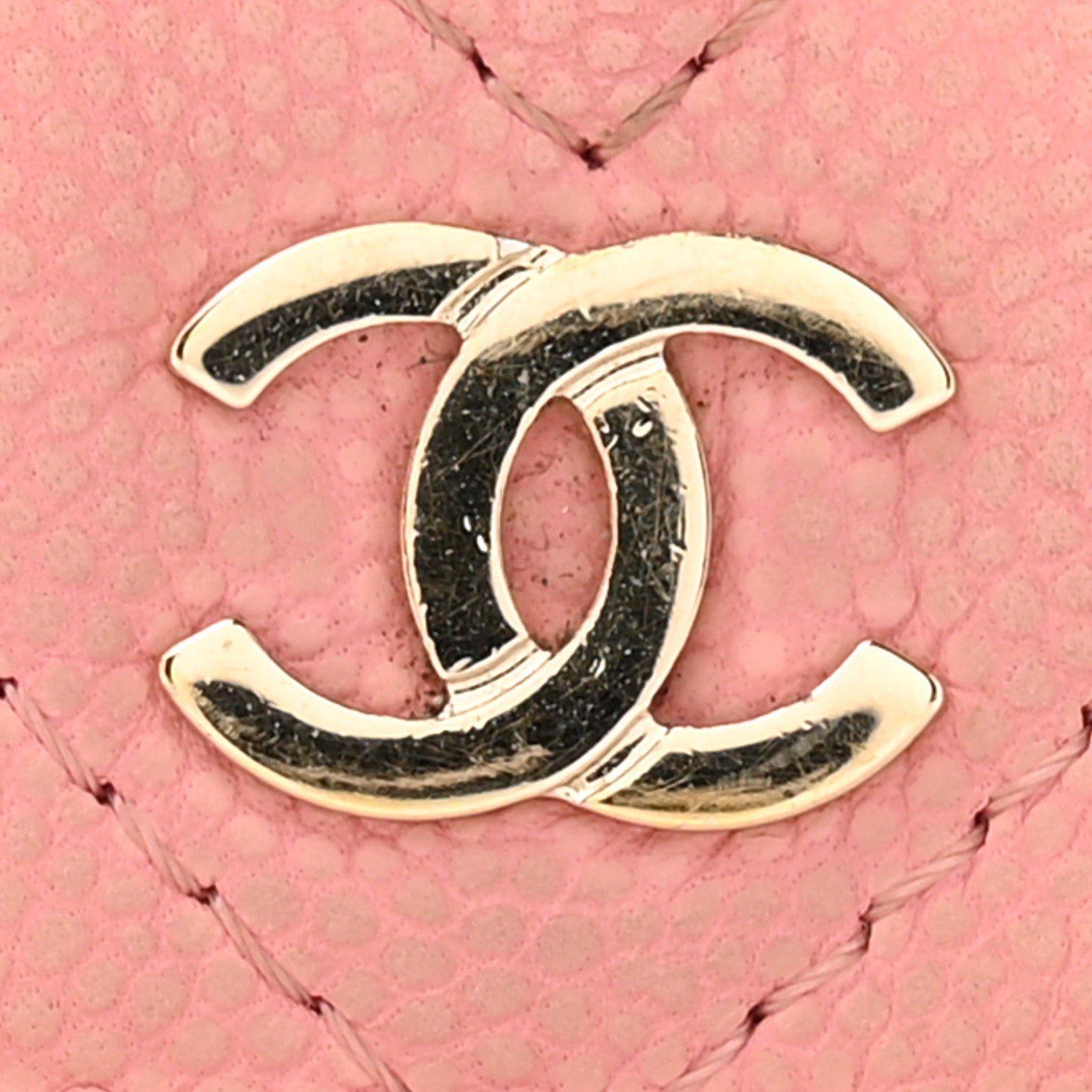 Chanel Caviar Chevron Quilted Wallet On Chain WOC Pink 12 of 14