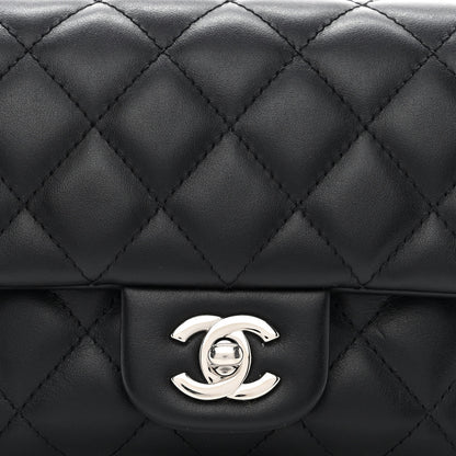 Chanel Calfskin Quilted CC Uniform Flap Belt Bag Black 9 of 13