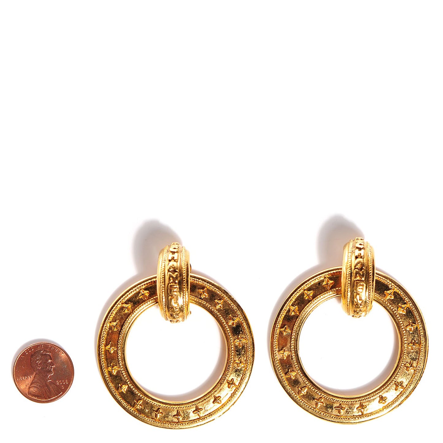 Hoop Clip On Earrings Gold