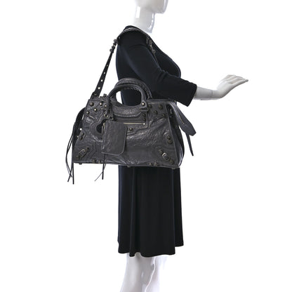 Balenciaga Agneau Arena Neo Cagole City Handbag Dark Grey 2 of 9