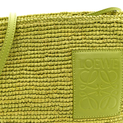 Loewe Raffia Mini Slit Tote Bag Meadow Green 8 of 11