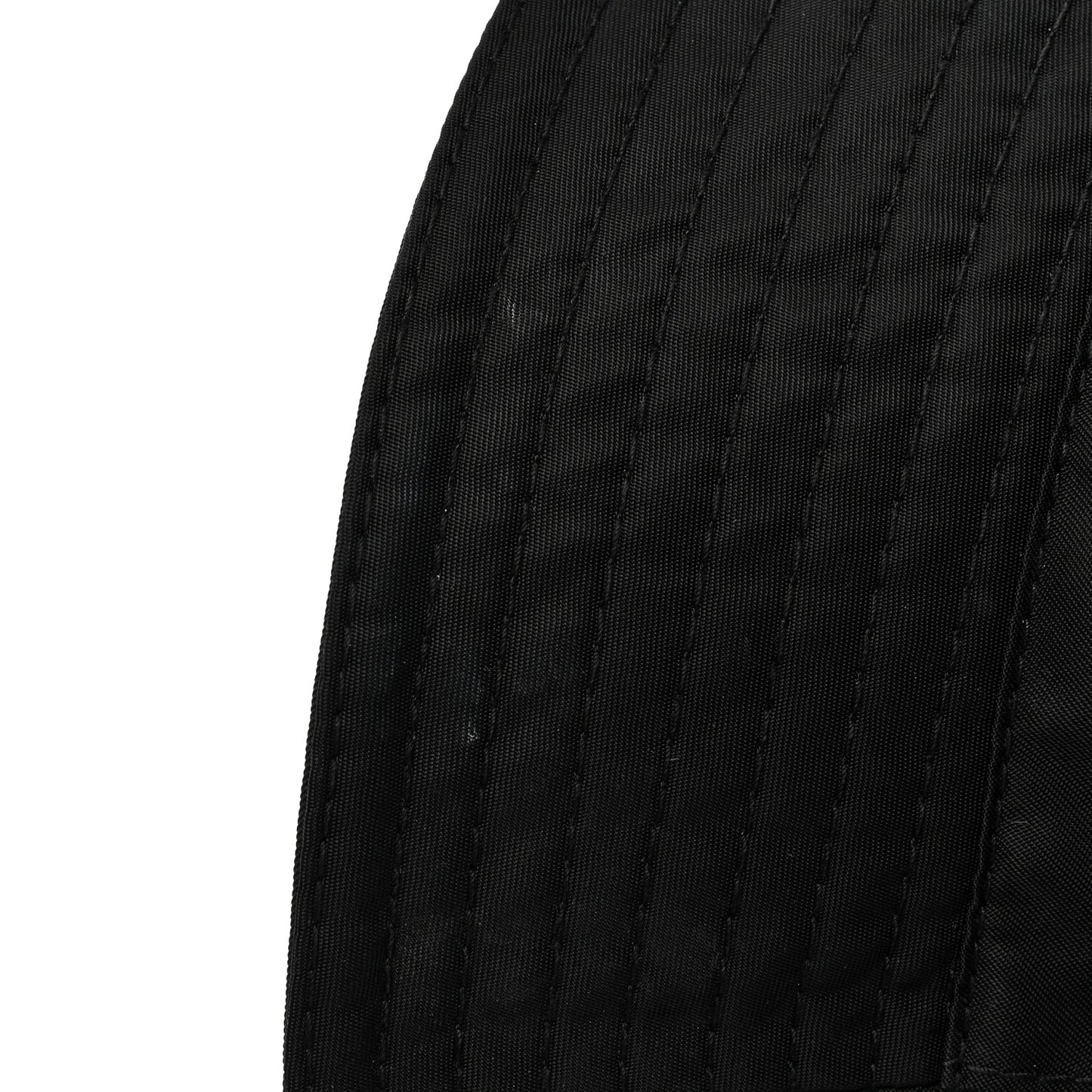 Re-Nylon Metal Triangle Logo Womens Bucket Hat M Black