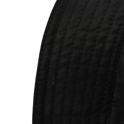 Prada Re-Nylon Metal Triangle Logo Womens Bucket Hat M Black 7 of 9