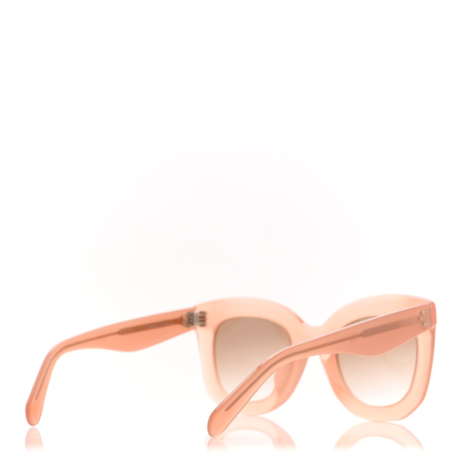 Celine Oversized Round Sunglasses CL4005FN Peach 4 of 8