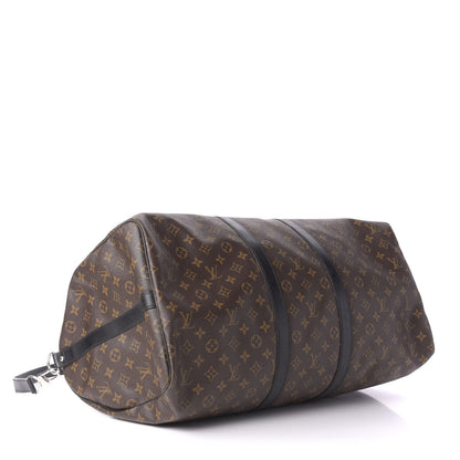 Louis Vuitton Monogram Macassar Keepall Bandouliere 55 3 of 10
