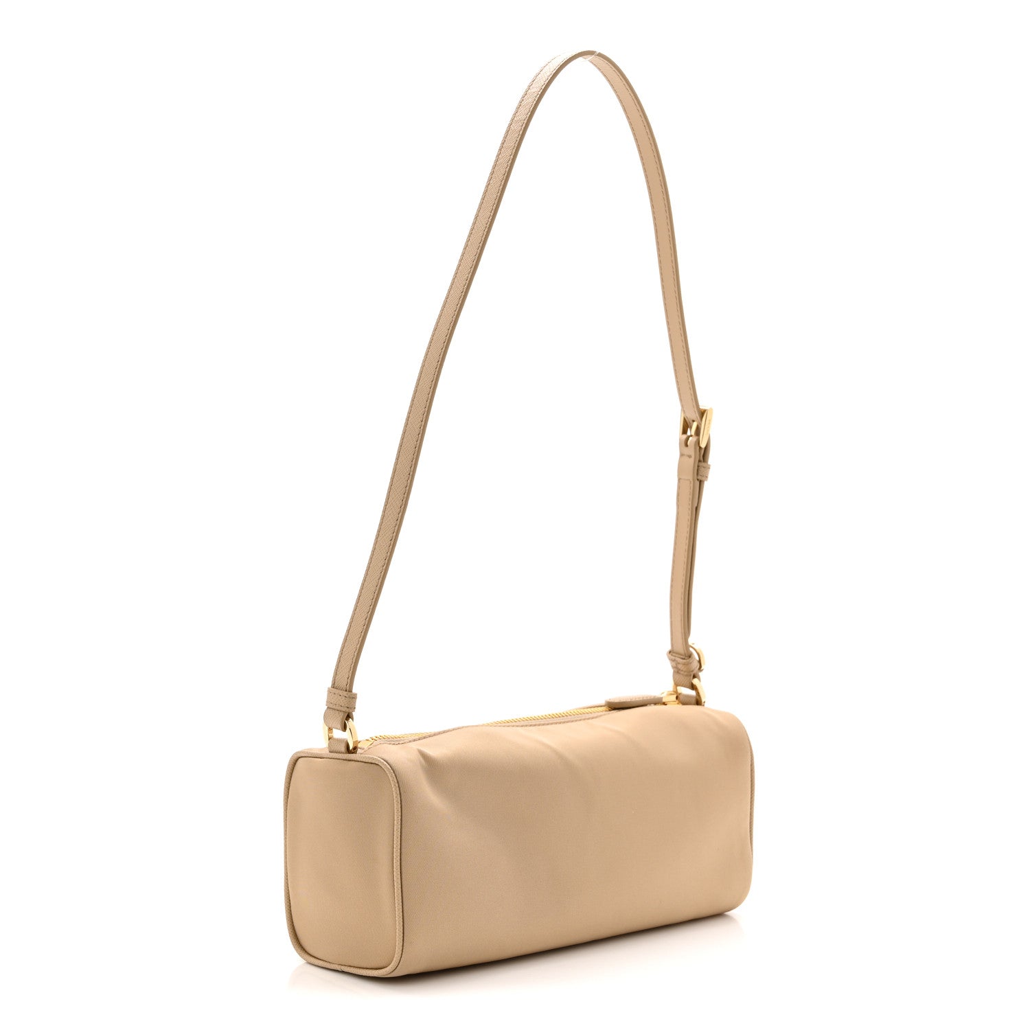 Prada Re-Nylon Triangle Pouch Shoulder Bag Camel Brown 3 of 10